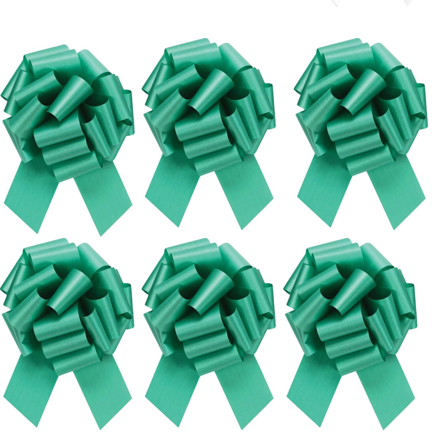 LoonBalloon #9 Perfect Gift Bow 5.5 inches‚ Emerald Green (10-Pack)