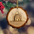 thumbnail image 4 of Ornamento de madera con cordón rojo, Ajustable, Navideño, Amantes de Jesús, Ornamento para hogar, Decoración de Navidad, Accesorio para árbol, Material natural, para sala de estar, 4 of 4