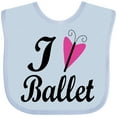 thumbnail image 3 of Inktastic I Heart Ballet Dance Ballerina Girls Baby Bib, 3 of 4