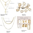 thumbnail image 2 of Juego de joyas CONGIING Gold, 65 piezas, con collar, tobillera y pendientes, 2 of 8