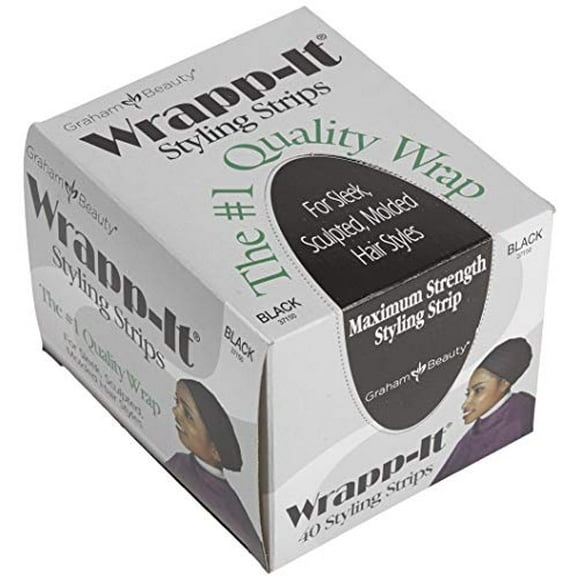 Graham Beauty Wrapp-It Styling Strips Black