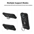 thumbnail image 6 of JTCASES for iPhone 14 Pro Case, Heavy Duty Protection Hybird PC Silicone 360° Rotating Ring Bracet Magnetic Car Mount Fully Coverage Slim Non-Slip for iPhone 14 Pro, Black, 6 of 6
