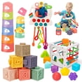 thumbnail image 1 of Vasos apilables con cordones Montessori de Baby Toy Qirptey, 1 of 6
