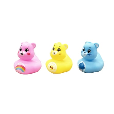 Care Bears Ducks- 3 pcs Baby and Toddler Best Bath Water Toy-Licensed Action Figure for Babies 2''