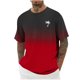 thumbnail image 5 of Camisas de Manga Larga para Hombres Imprimir Casual Cuello Redondo Blusa de Manga Corta, Camisas de Lino para Hombres, 5 of 8
