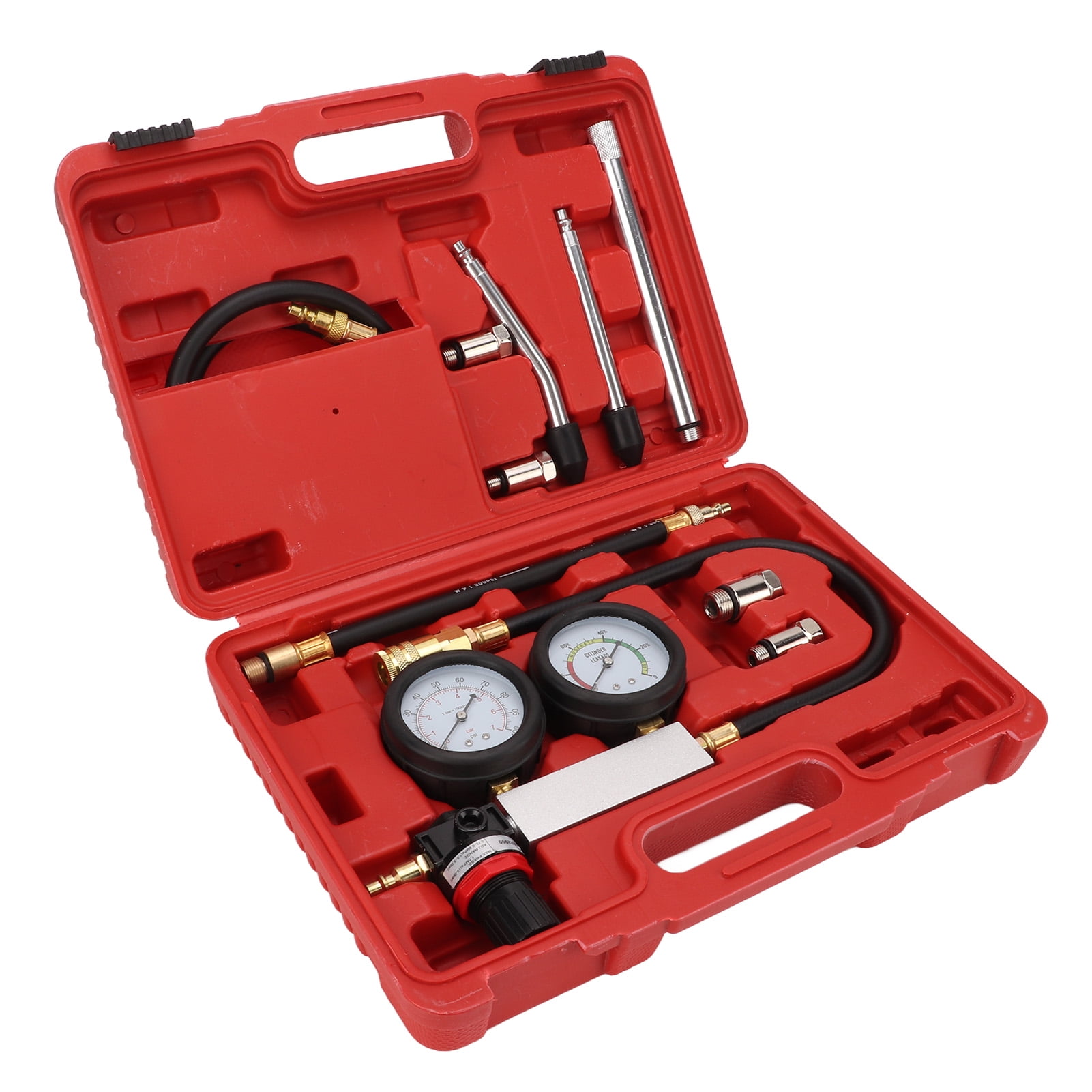 Testeur De Pression Carburant Et Fuite Cylindre - Kit Diagnostic Double Manomètre