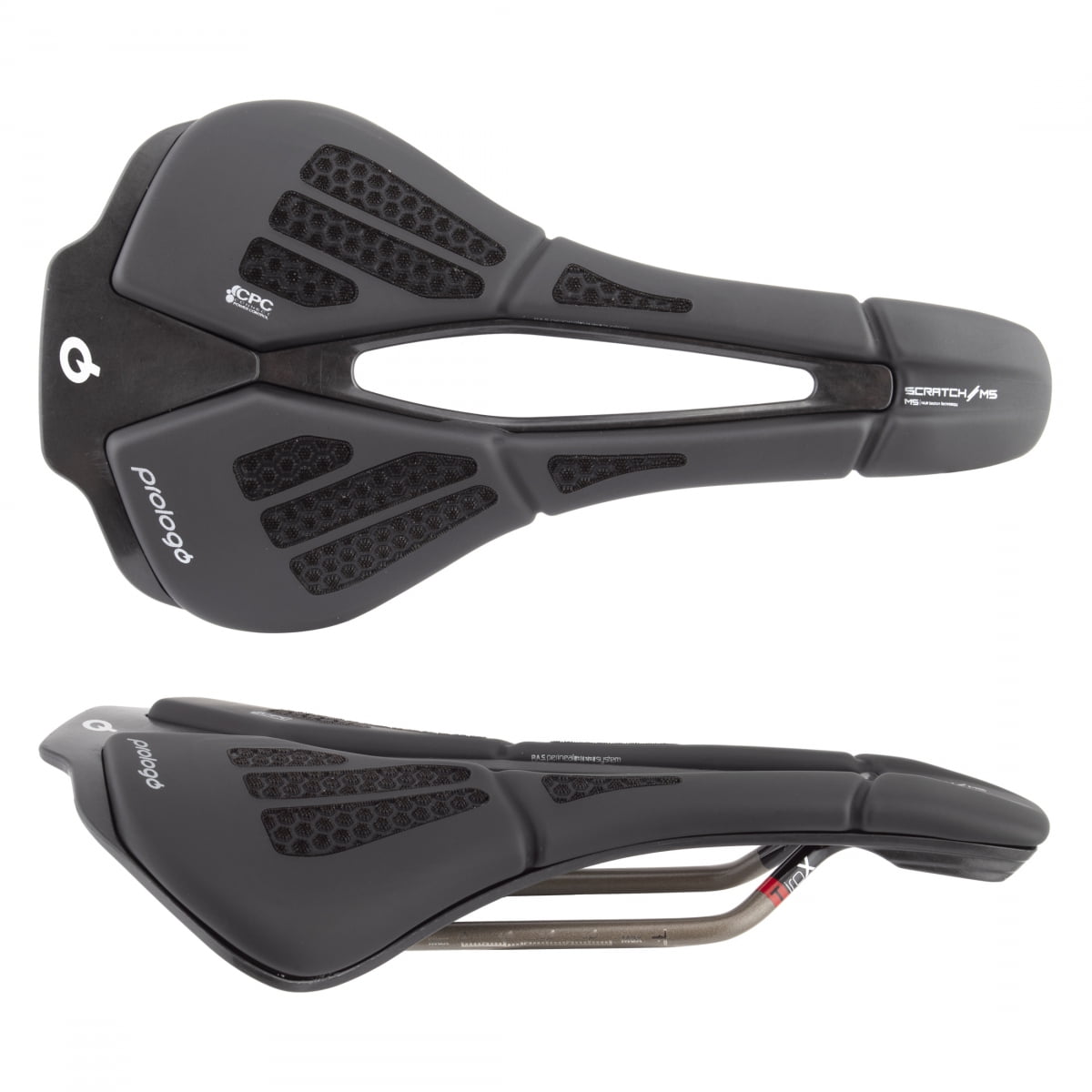 Prologo Scratch M5 PAS 140mm Nack Carbon Comp Rail Saddle Black