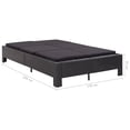 thumbnail image 4 of vidaXL Chaise Longue 2 Personnes avec Coussin Noir en Résine Tressée, 4 of 5