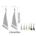 thumbnail image 3 of GHSOHS Gold Hoop Earrings A Pair Of Fashion Earrings Long Triangle Frosted Earrings Thin Face Fairy Jewelry Fashion Go With Everything Gold Hoop Earrings Rattan Earrings for Women Fashion Earings, 3 of 7