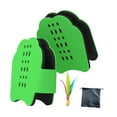 thumbnail image 2 of Raquetas de mano de bádminton, volante, paletas portátiles ligeras y transpirables para Verde, 2 of 8