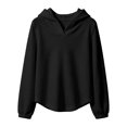 thumbnail image 6 of Zorckvet Girls' Fleece V-Neck Sweatshirts and Hoodies for Little Kids, 6 of 7