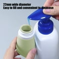 thumbnail image 5 of JGJJUGN 60ml Travel Size Empty Plastic Bottles Set for Shampoo and Soap, Portable Flip-Top Containers, Reusable Silicone Liquid Dispenser, 5 of 6