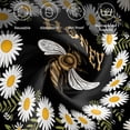 thumbnail image 6 of Black Daisy Bees Cloth Napkins, Spring Farmhouse Honey Floral Rings Washable and Reusable Dinner Napkins Set of 6, Table Napkin for Kitchen Party Birthday Wedding Hotel Housewarming 20"x20", 6 of 9