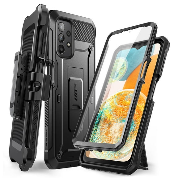 SUPCASE Unicorn Beetle Pro Case for Samsung Galaxy A23 4G/5G (2022), Full-Body Rugged Belt-Clip & Kickstand Case with Built-in Screen Protector (Black)