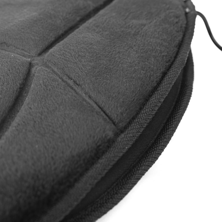 Wagan Velour Heated Seat Cushion - Black
