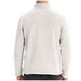 thumbnail image 4 of Mens Sweatshirt Under $10 Mens 1/4 Zip Sweatshirt Fleece Soft Polar Thermal Pullover Sweatshirts Stand Collar Casual Fitted Long Sleeve Shirt, 4 of 8