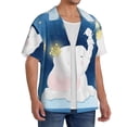 thumbnail image 2 of Kdxio Men'S Hawaiian Shirt For Men Short Sleeve Shirt Cute Elephant Summer Casual Holiday Beach Button Down T-Shirts, 2 of 5