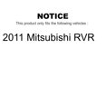 thumbnail image 2 of Roulements de Moyeu de Roue avant Arrière, Rotors de Frein à Disque et Kit de Plaquettes Semi-Métalliques (10 Pcs) pour Mitsubishi RVR FWD 2011, 2 of 2