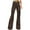 Brown, variant on Susanny Junior Girls Corduroy Pants Flare Wide Leg High Waist Bell Bottoms Sweatpants Casual Vintage Ladies Long Pants Brown 3XL