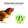 thumbnail image 3 of Bola De Golosina Para Pollo, Juguete De Bola De Pollo, Golosinas Fáciles De Rellenar, Alimentación Lenta Con Bola De Campana Para Patio Trasero, 3 of 7