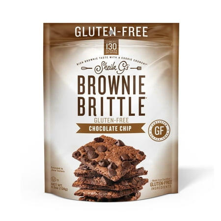 Sheila Gs Brownie Brittle Gluten Free Chocolate Chip Cookie Snack Thins, 4.5oz Bag