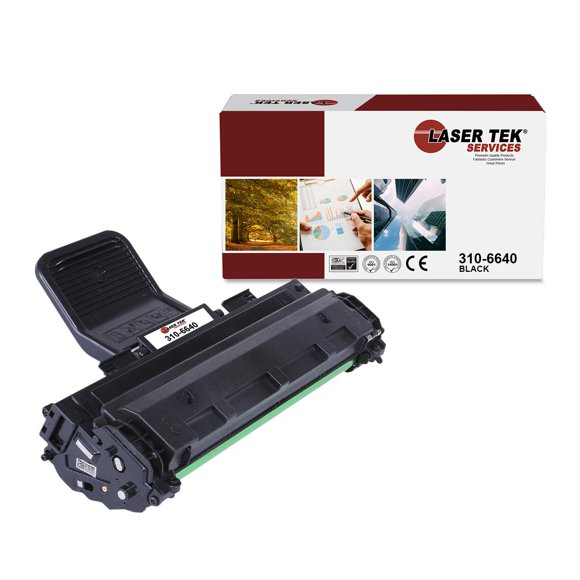 Laser Tek Services Cartouche de Toner Compatible de Remplacement pour Dell 1100 310-6640 Fonctionne avec les Imprimantes Dell 1100 1110 (Noir, Lot de 1) - 3 000 Pages