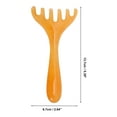 thumbnail image 2 of Unique Bargains 1 Pc Portable Antlers Head Massage Comb for Home Orange Yellow Resin, 2 of 5