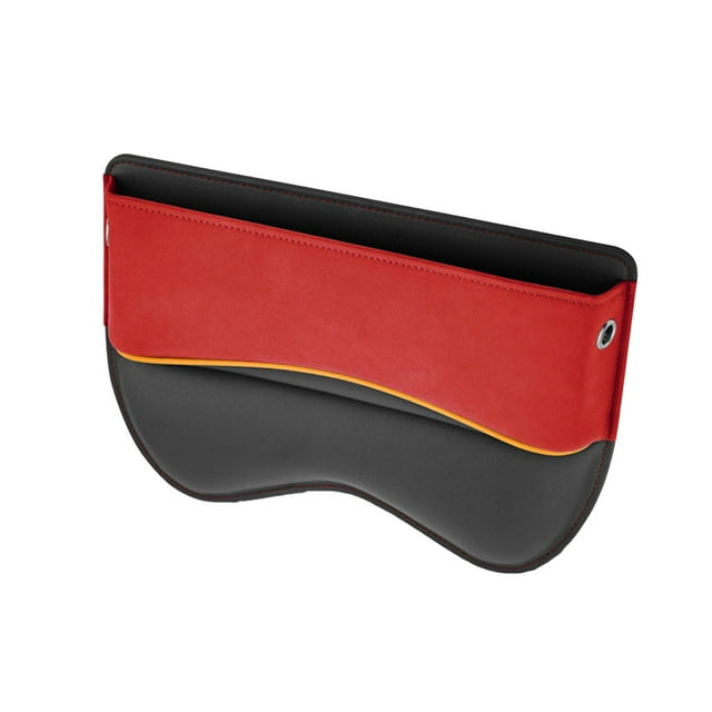 Red Vibrant Red Car Storage Box With Multi-Slot Design For Organization And Convenience