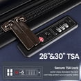 thumbnail image 5 of New York Xpress 3-Piece Hardside Luggage Set, Expandable Suitcases with TSA Lock, 20"/26"/30" Carry-on & Checked, Blue - WD577, 5 of 11