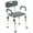Gray, variant on Flash Furniture HERCULES Series 300 Lb. Capacity Adjustable Navy Bath & Shower Chair with Quick Release Back & Arms