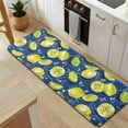 thumbnail image 5 of Yellow Lemon Fruit Slices Blue Pattern Kitchen Rug Mat,Kitchen Runner Rugs Non Skid Washable,Decorative Kitchen Floor Mats for Kitchen,Sink,Laundry,17"x47.2", 5 of 7