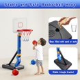 thumbnail image 4 of Juego de juguetes ajustables para interiores y exteriores con forma de aro de baloncesto Dollox, 4 of 7