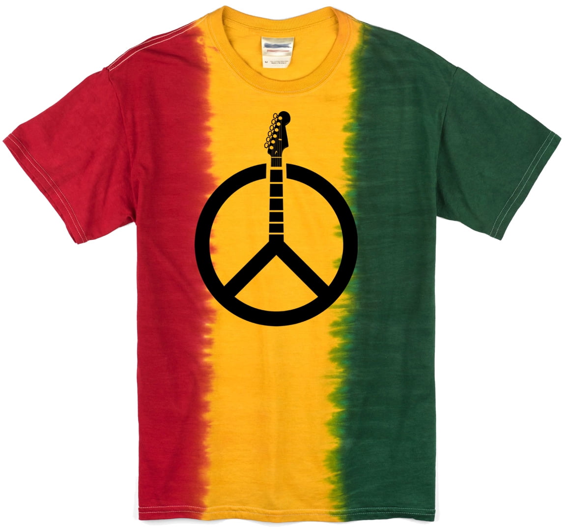 Mens Tie Dye Rasta T-shirt, XL (no print) - Walmart.com