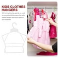 thumbnail image 3 of IDEANATEGRATE Toddler Clothes Hangers Plastic White 10pcs Space Saving, 3 of 8