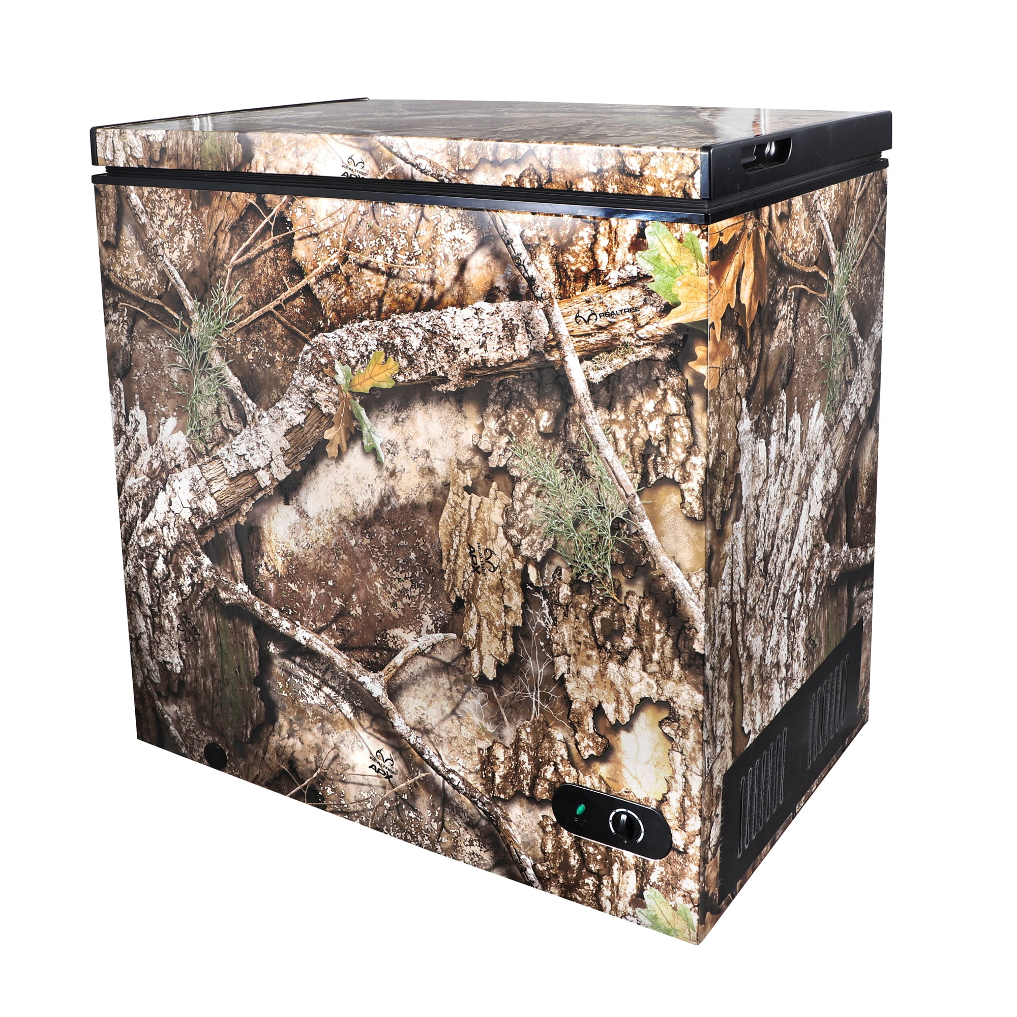 Realtree 7 Cu Ft Chest Freezer, Camouflage – Manual Defrost Freezer for Garage, Hunting, Outdoor Storage, Game Meat Storage