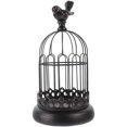 thumbnail image 1 of 1pc Hollow Candlestick Birdcage Design Candle Stand Iron Candlestick Ornament, 1 of 4