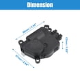thumbnail image 4 of Unique Bargains 2pcs Auto Car Air Door Actuator Replacement Fit for Ford for Mustang 2005-2009 Black, 4 of 6
