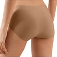 thumbnail image 3 of fatyb Seamless Underwear for Women High Waist Full Coverage Panties Stretch Womens Plain Soft Briefs, 3 of 4