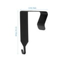 thumbnail image 2 of WEUVEB 2Ud De Metal Negros Para Puerta Con Para Abrigos Y Toallas, 2 of 7