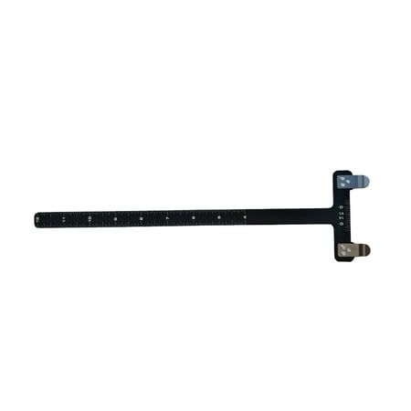 Archery Bow Filer T Type Ruler Sight Point Sight Arrow Rest Aligner Tool (Black)