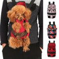 thumbnail image 2 of HAOAN Carrying Bag Pet Backpack Comfortable High Stability Adjustable Dogs Cats Legs Out Front Travel for Outside, 2 of 9