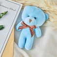 thumbnail image 4 of Plush Bear Keychain, Valentine's Day Keychain Kawaii Stuffed Animals Bag Pendant Plush Keyring Car Keychain Teddy Bears Keychains, 4 of 7