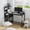 Black Desk, variant on 32.6“ Foldable Computer Desk for Small Spaces,Folding Table with Storage Shelf,Small Writing Desk for Bedroom Home Office Dorm and Apartment,Black