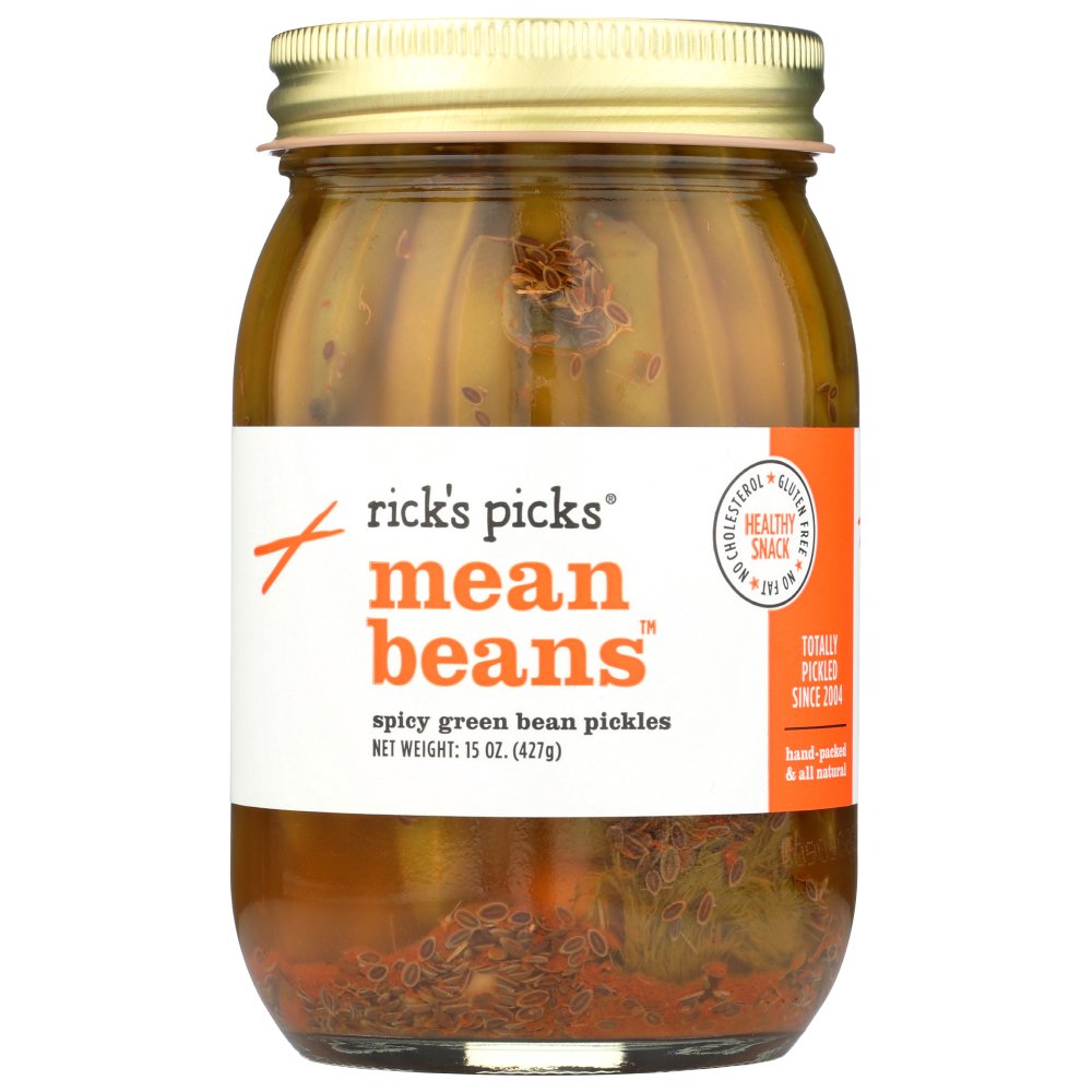 Rick'S Picks Mean Bean Pickles, 15 Oz