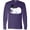Purple, variant on Inktastic Sassy Snowman in Top Hat Long Sleeve T-Shirt