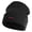 Black, variant on Mothman Head Embroidered 12" Acrylic Cuff Long Beanie - Black OSFM