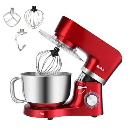 

ZOKOP ZK-1503 Chef Machine 5.5L 660W Mixing Pot With Handle Red Spray Paint