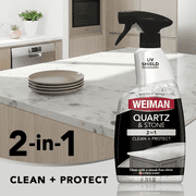 Weiman Quartz Stone Countertop Cleaning Spray, Citrus Scent, 24 Fl Oz