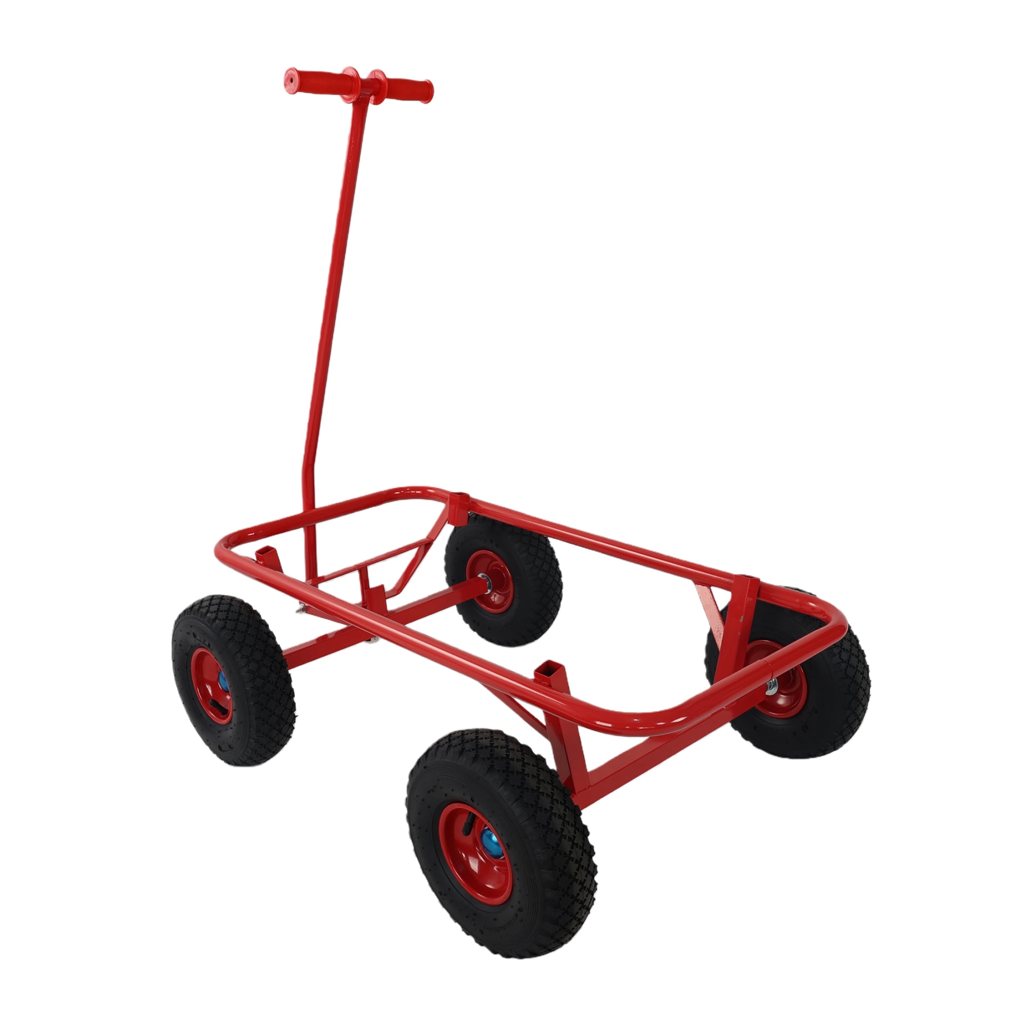 Jopath Outdoor carriage Wooden carriage + four-wheel design, Load-bearing capacity: 260LBS,Children's outdoor stroller, bringing joy to childhood outdoors