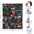 thumbnail image 4 of I Love My Dogs Art Blanket,Comfortable Soft Flannel Throw Blanket,All Season,Warm Lightweight Blankets for Sofa Bed Couch Living Room Chair,30"x40", 4 of 4